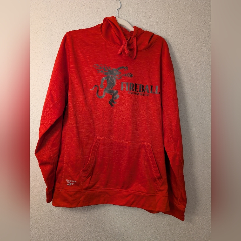 Reebok Fireball Graphic Red Hoodie